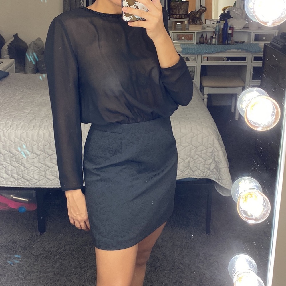 Zara Basic size large dress with open back new wi… - image 4